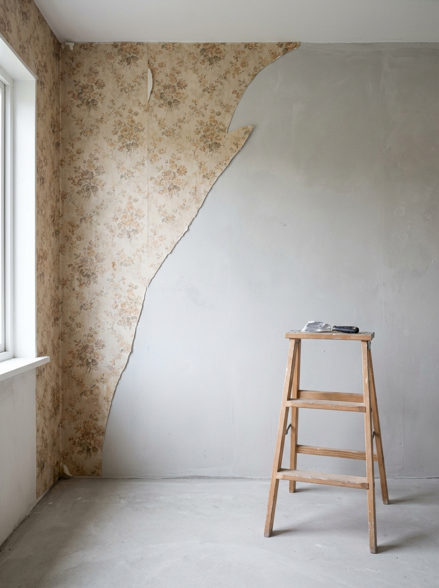 Strip Existing Wallpaper